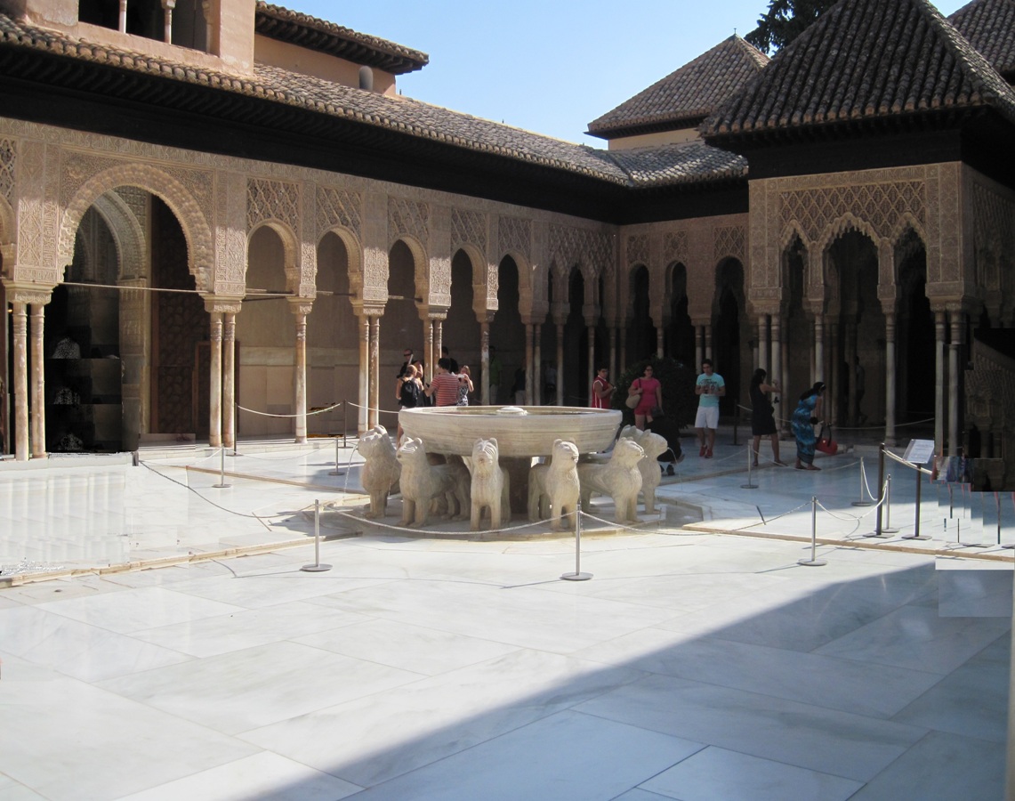 50- Alhambra- Il cortile e la fontana dei leoni